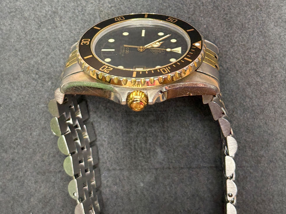 Thumbnail:  👍 Vintage TAG HEUER 1000 980.020 Black Gold 844 Monnin S&G Dive Watch