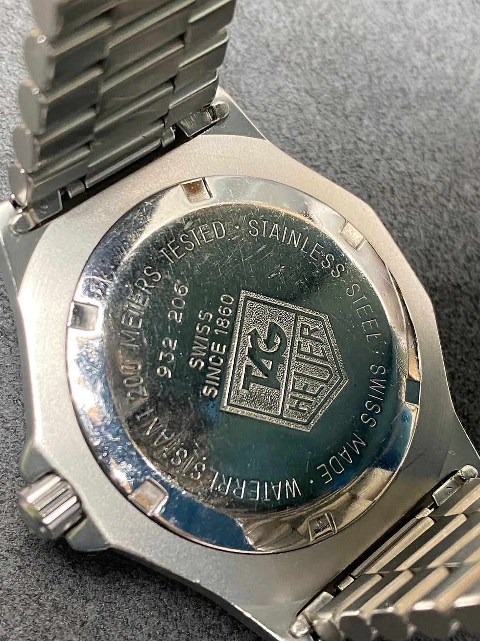 Thumbnail: 👍 Serviced Vintage Jumbo TAG HEUER 3000 Series 932.206 Submarine Dive Watch