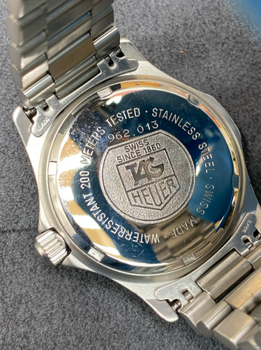 👍 Vintage TAG HEUER 2000 Grey Gray Dial Watch 962.013 Midsize 32