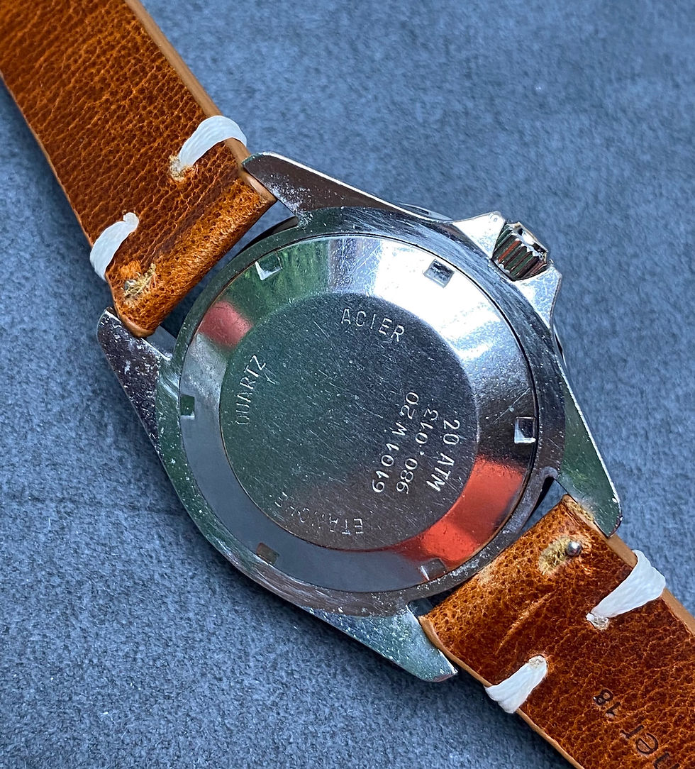 Thumbnail: 👍 Vintage TAG HEUER 1000 980.013 Black Dial 844 Monnin Dive Watch