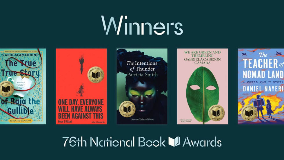 Winners of 2025 National Book Awards Announced