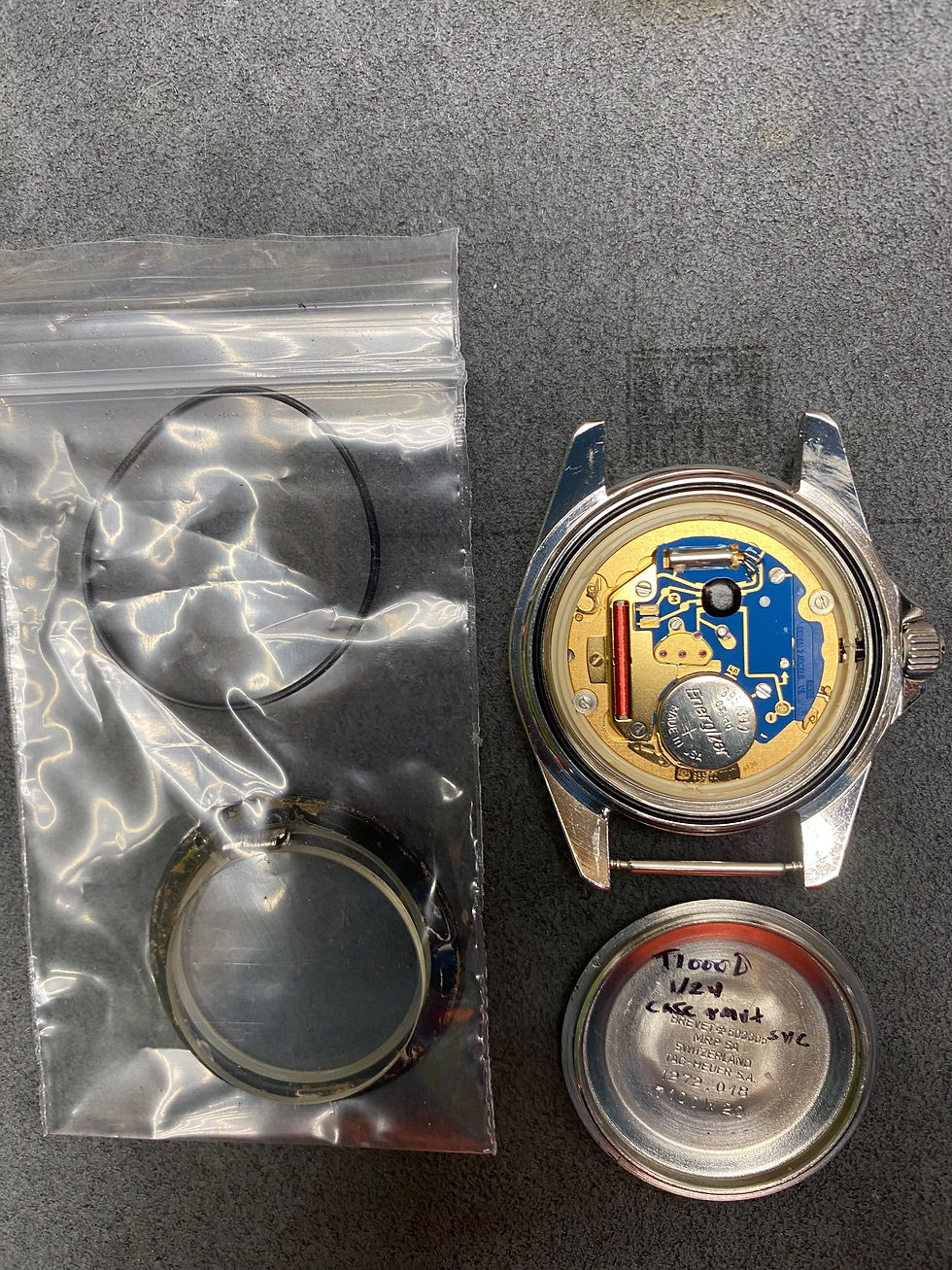 Thumbnail: 👍 Vintage TAG HEUER 1000 980.013 Black Dial 844 Monnin Dive Watch