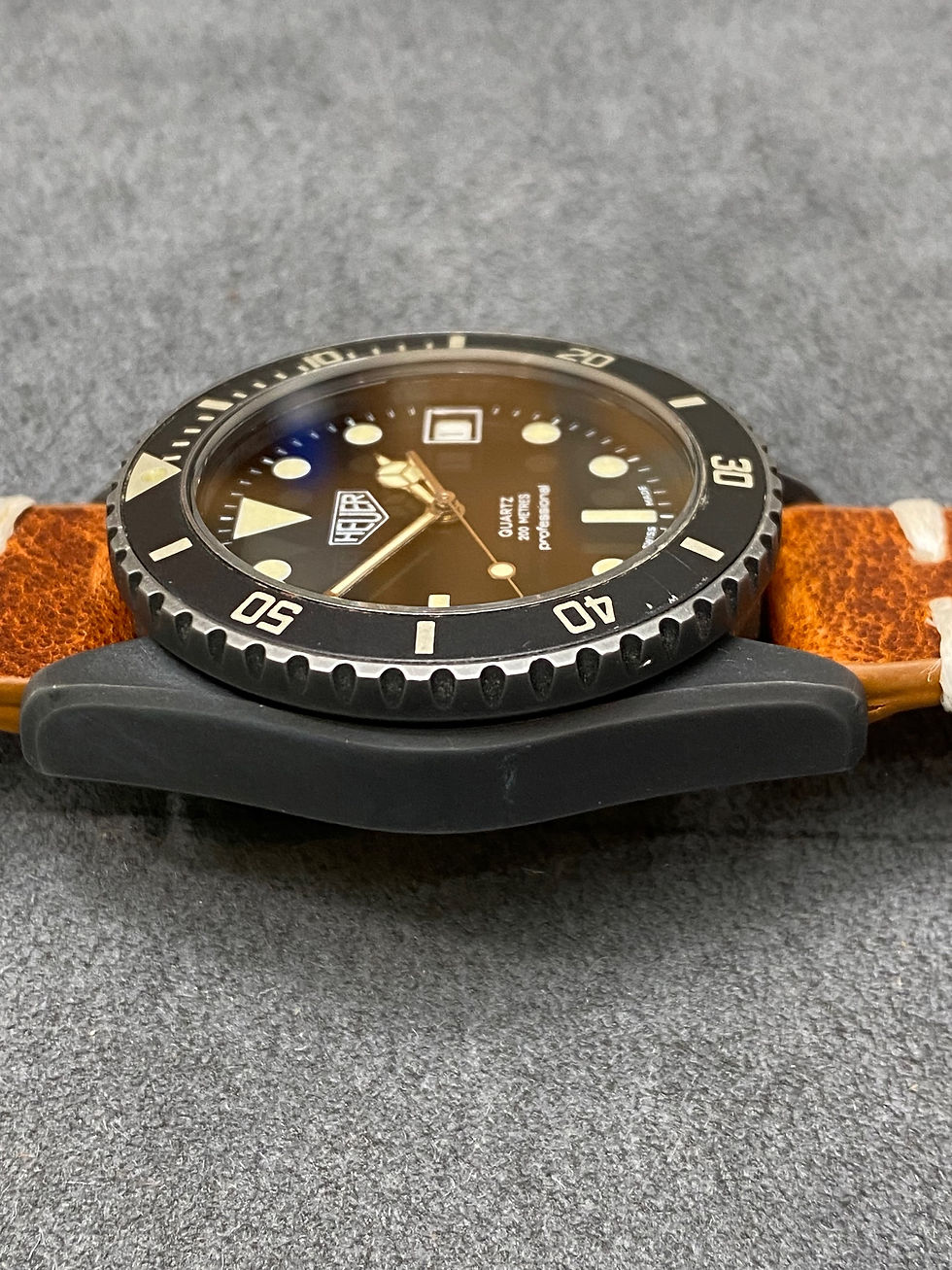 Thumbnail: 👍 TAG HEUER 1000 980.026 PVD Submarine Style Dive Watch