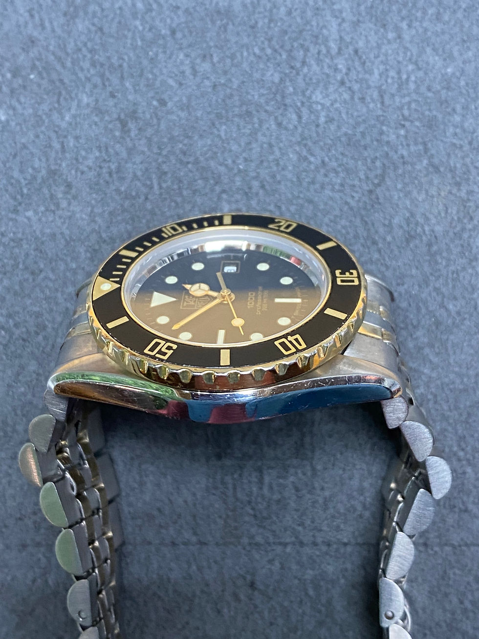 Thumbnail: 👍 Ladies Vintage TAG HEUER 1000 980.019 Gold 980.020 type Submarine Dive Watch