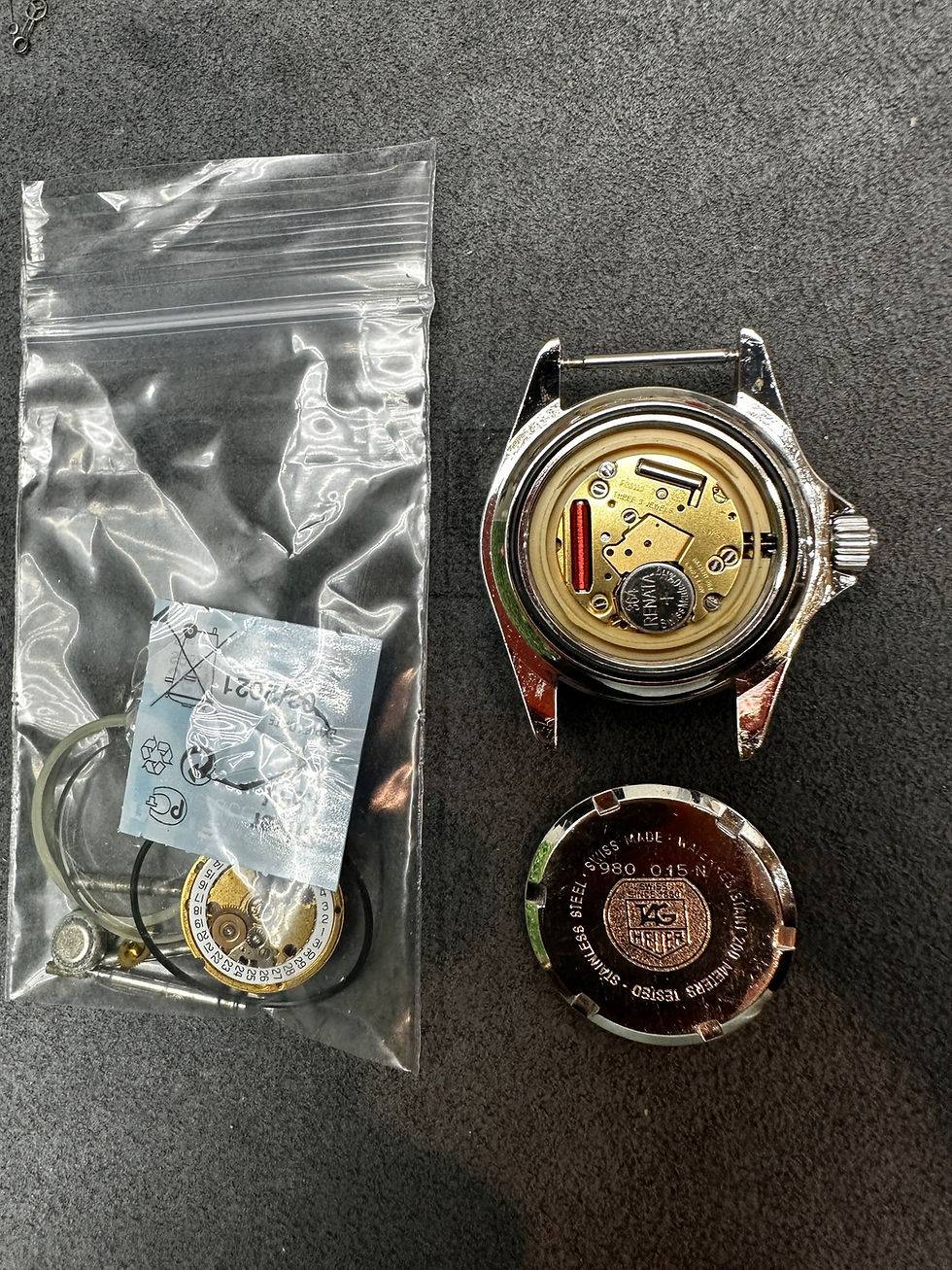 Thumbnail:  👍 Ladies Vintage TAG HEUER 1000 980.015 Black Submariner Style Dive Watch