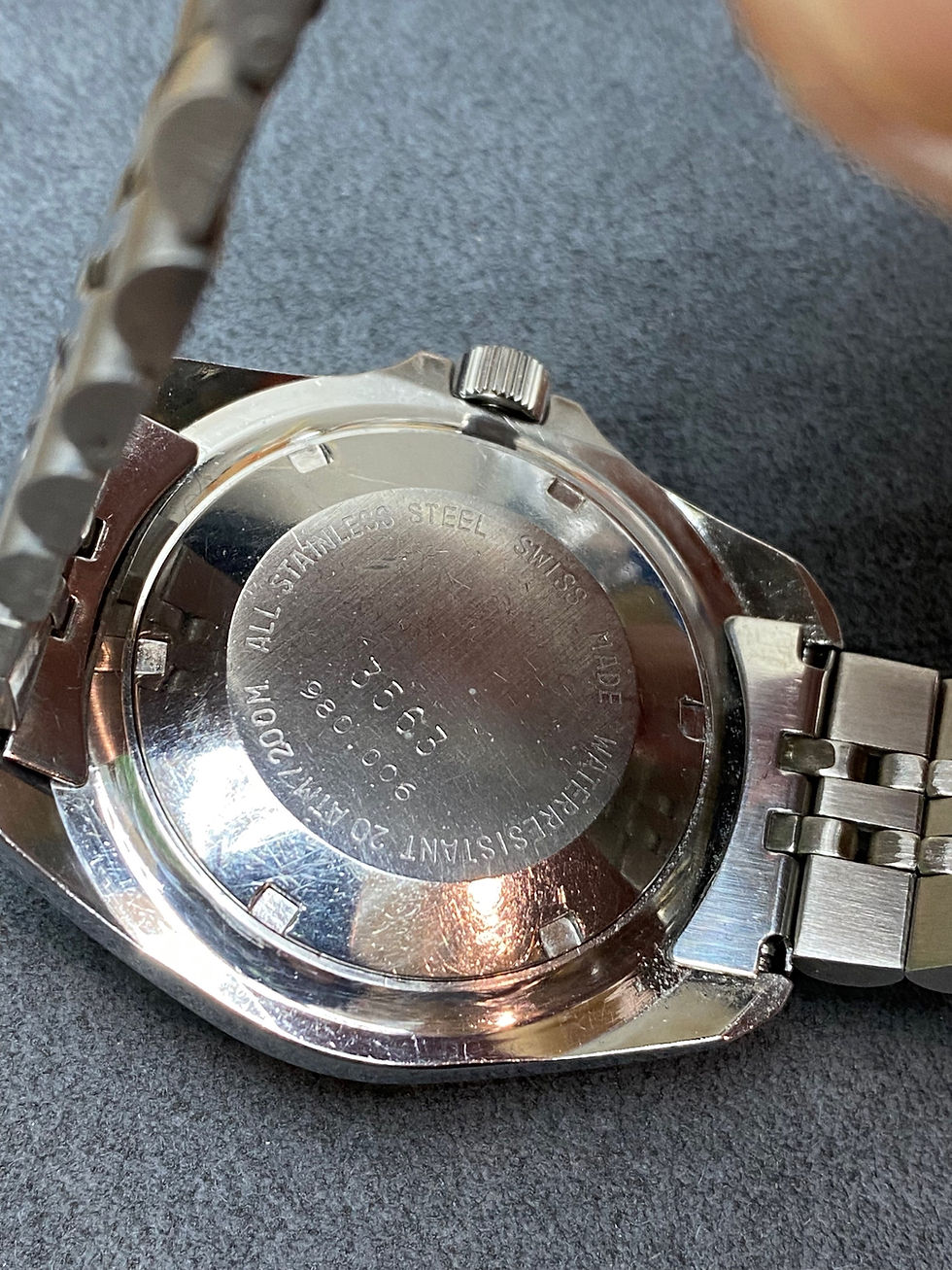Thumbnail: 👍 Serviced Vintage TAG HEUER 1000 980.006 Jumbo Submarine 844 Case Dive Watch