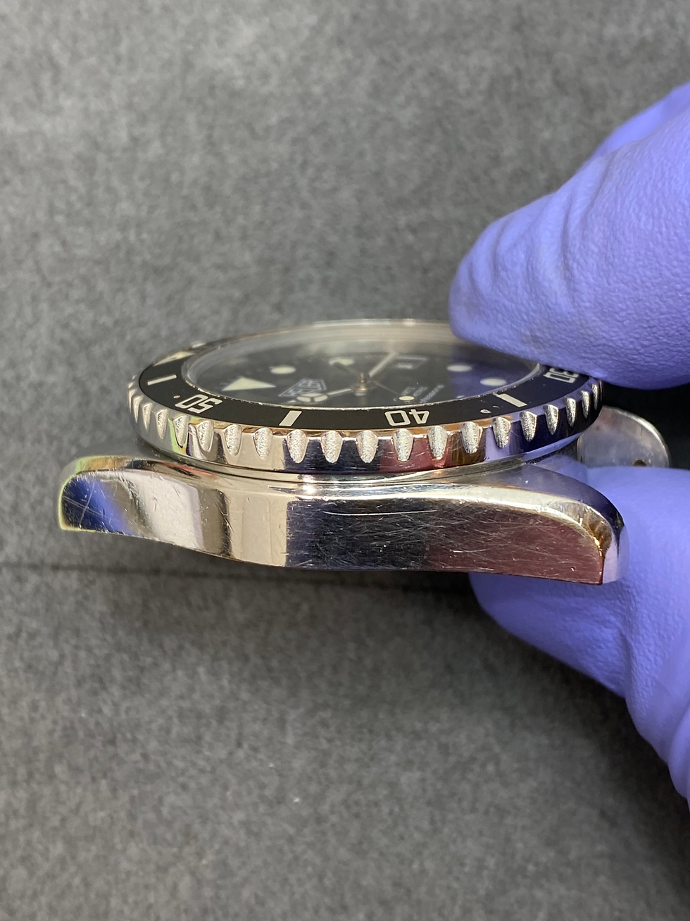 Thumbnail: 👍 Vintage TAG HEUER 1000 Black Dial Submariner 844 Monnin 980.013 Serviced