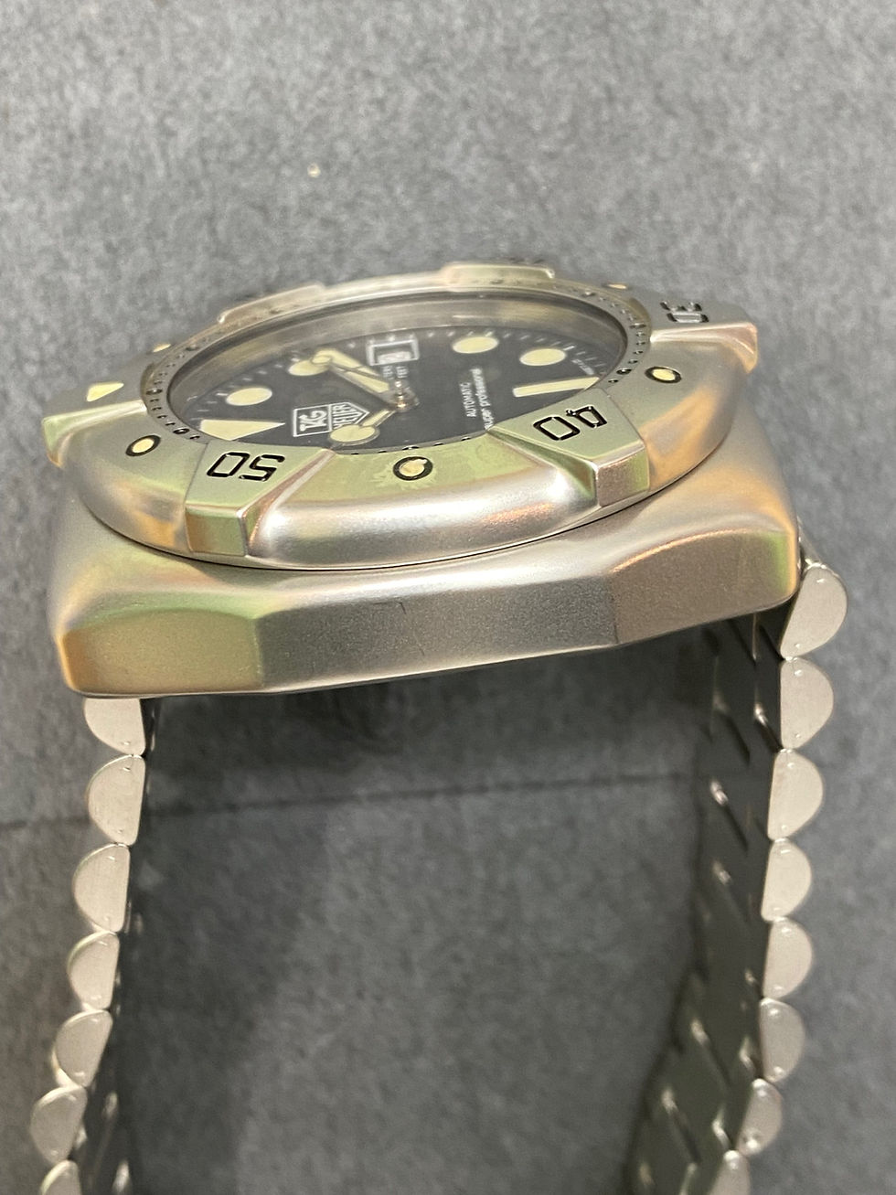 Thumbnail: 👍 A+ TAG HEUER 840.006 Super Pro Auto Black 844 Submarine Dive Watch Ws2110