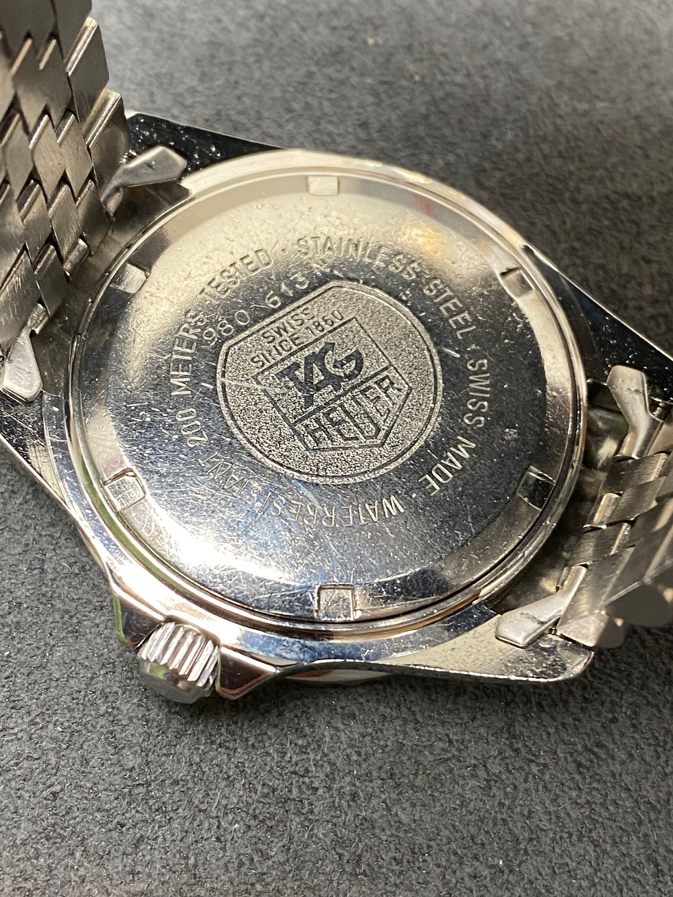 Thumbnail: 👍 Vintage TAG HEUER 1000 980.613 blue Submarine Dive Watch