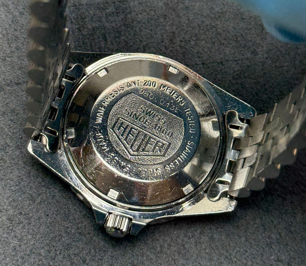 Thumbnail: 👍 Vintage TAG HEUER 1000 980.013 Black Dial 844 Monnin Dive Watch