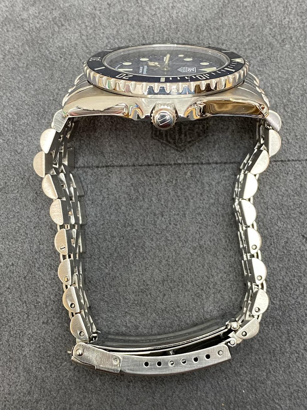 Thumbnail: 👍 Serviced TAG HEUER 1000 980.613 blue Submariner Dive Watch