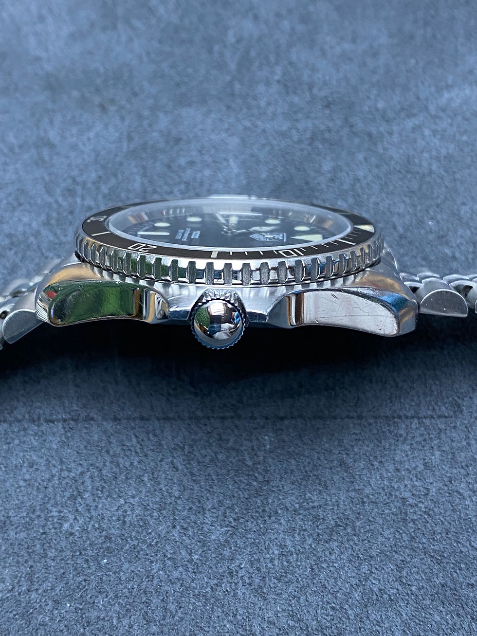Thumbnail: 👍 Serviced Vintage TAG HEUER 1000 980.006 Jumbo Submarine 844 Case Dive Watch