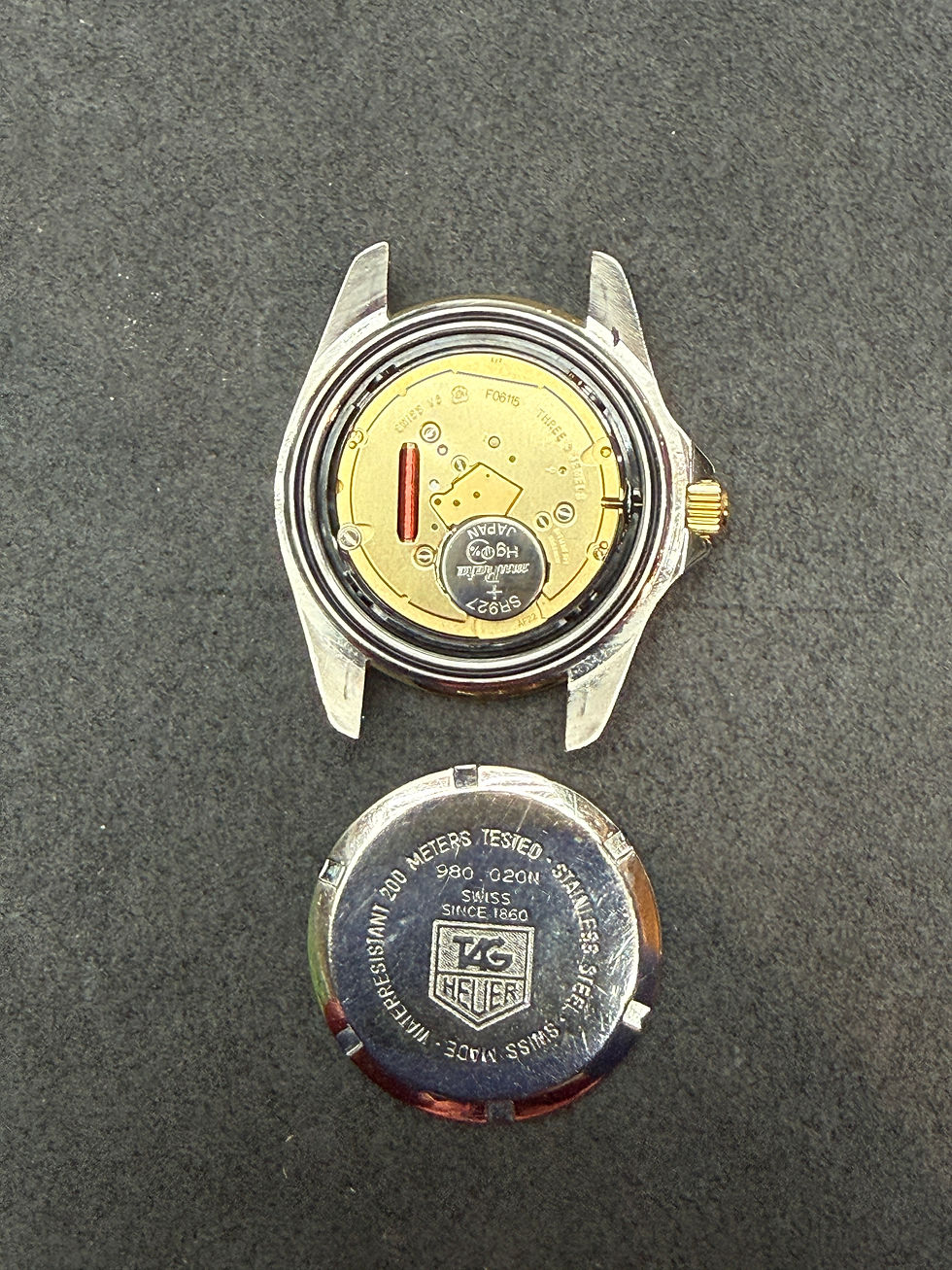 Thumbnail: 👍 Vintage TAG HEUER 1000 980.020 Black Gold 844 Monnin S&G Dive Watch