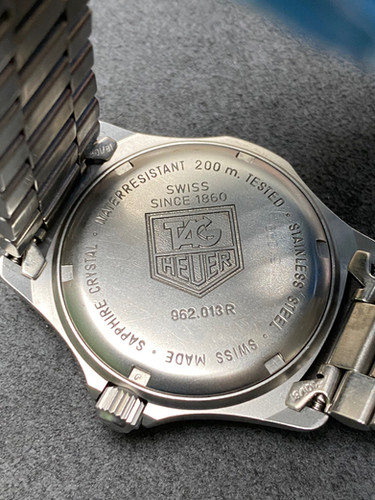 👍 Vintage TAG HEUER 2000 Black Dial Watch 962.013 Midsize 32/34mm