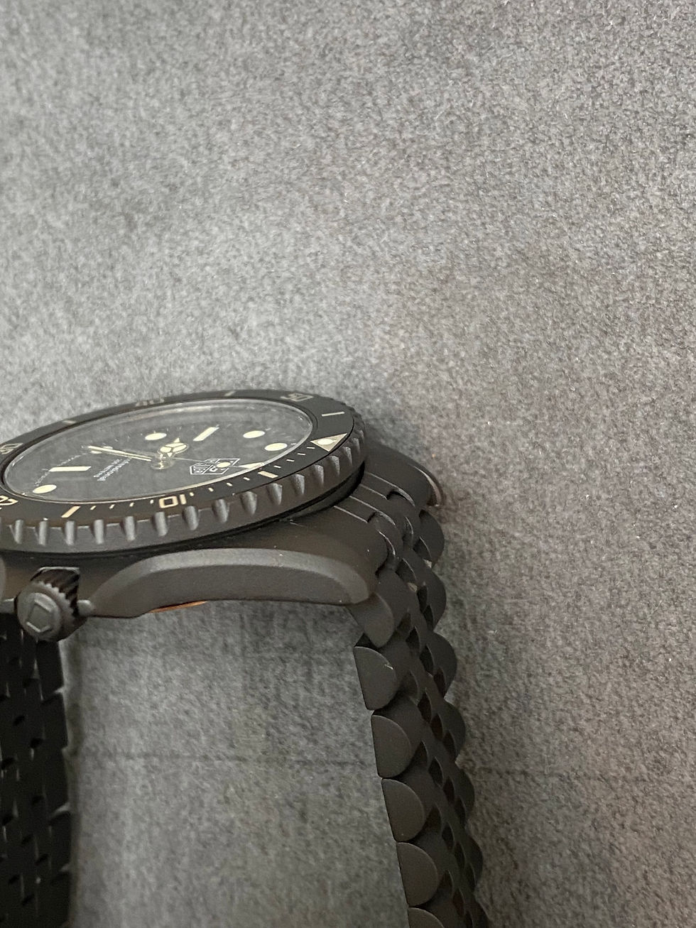 Thumbnail:  😎TAG HEUER 1000 980.026 Black Dial Submarine James Bond Diver Style Watch