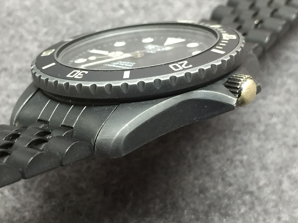 Thumbnail: Serviced TAG HEUER Pro Black Coral 980.026L