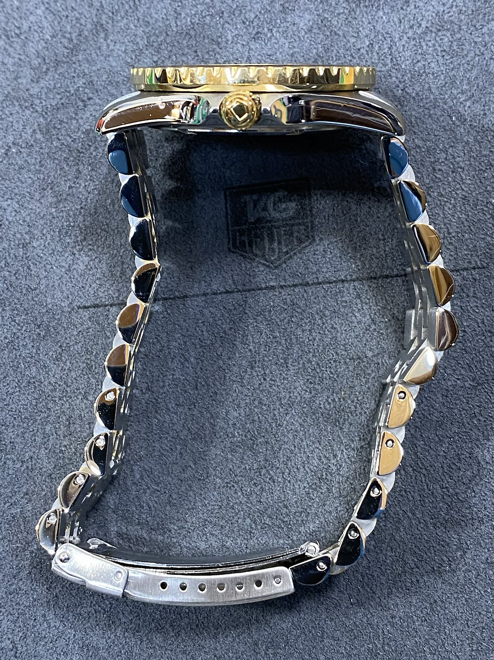 Thumbnail: 👍 Serviced TAG HEUER 1000 980.020 Two Tone Gold Submariner Style Dive Watch