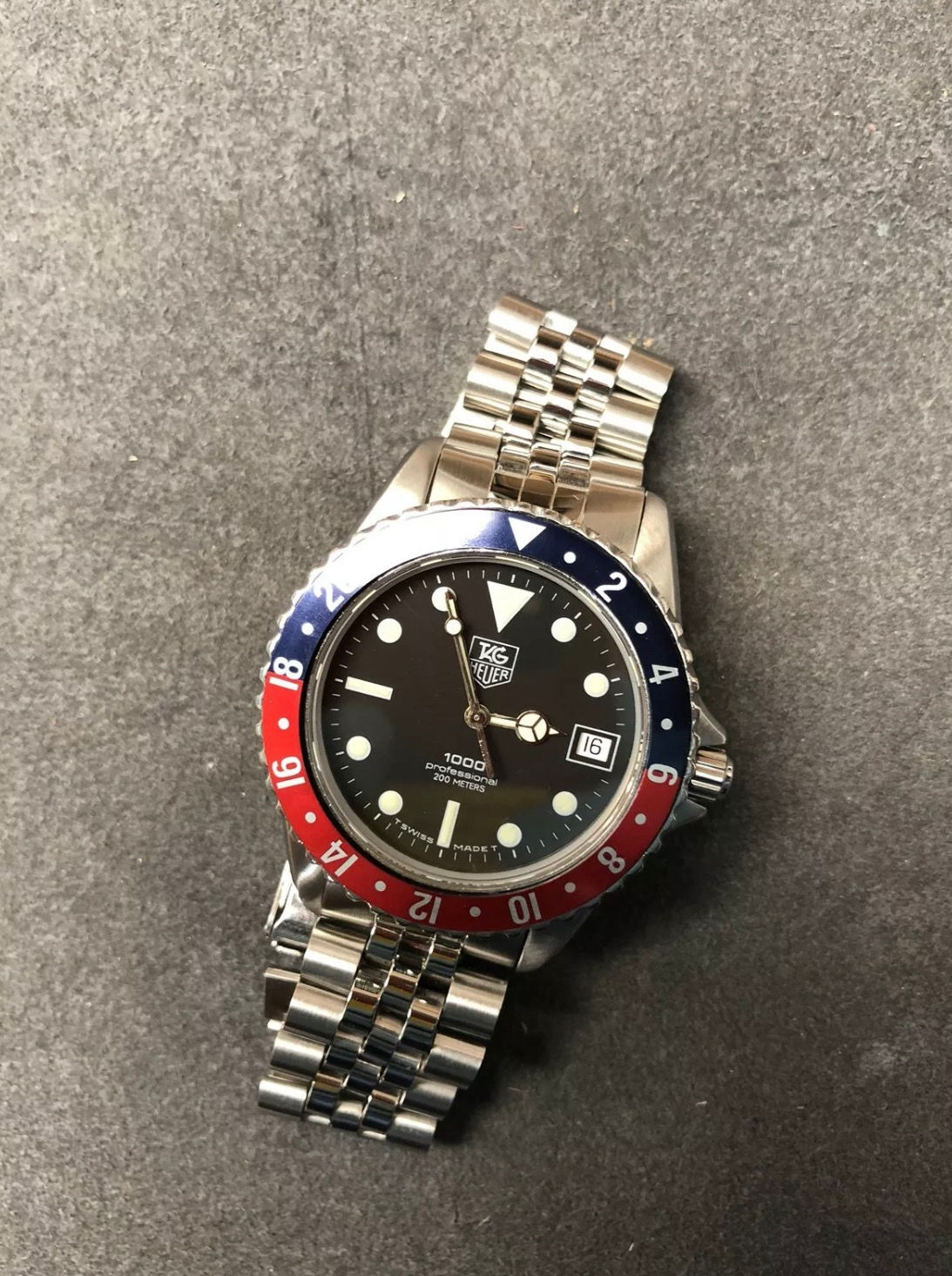 Pepsi 980.013 980.113 980.026 GMT Tag Heuer 1000 Bezel Insert