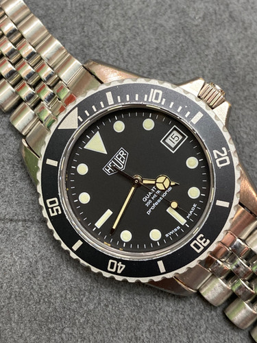 👍 Vintage TAG HEUER 1000 980.033 Black Dial 844 980.013 Type Dive