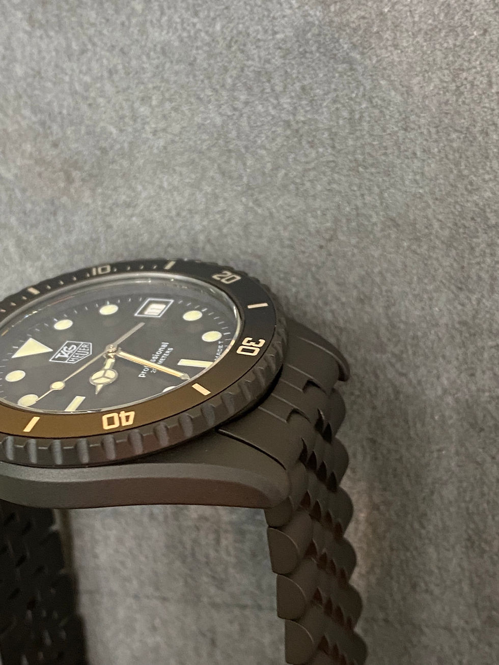 Thumbnail:  😎TAG HEUER 1000 980.026 Black Dial Submarine James Bond Diver Style Watch