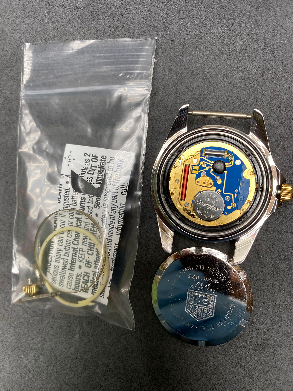 Thumbnail: 👍 Serviced Vintage TAG HEUER 1000 980.020 Black Gold 844 Monnin S&G Dive Watch