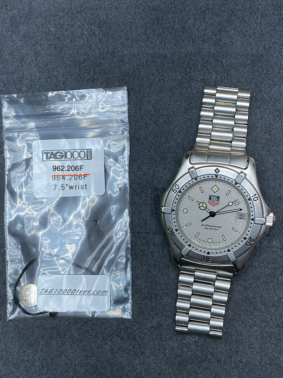 Thumbnail: 👍 TAG HEUER 2000 Series 962.206 Jumbo gray dial Swiss Watch