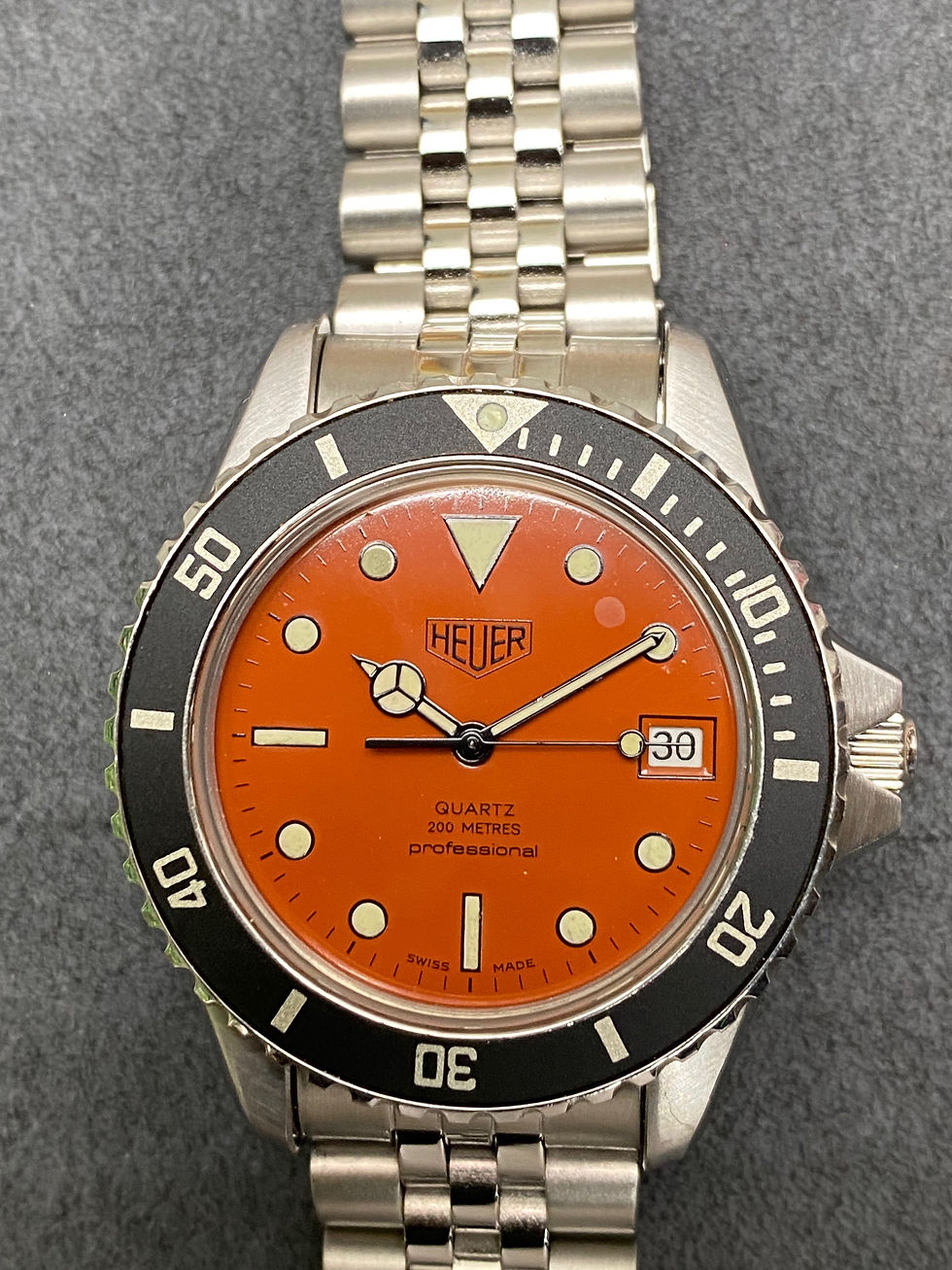 Thumbnail:  👍 Vintage TAG HEUER 1000 980.014 Orange Dial Diver 980.007 980.005 Style Watch