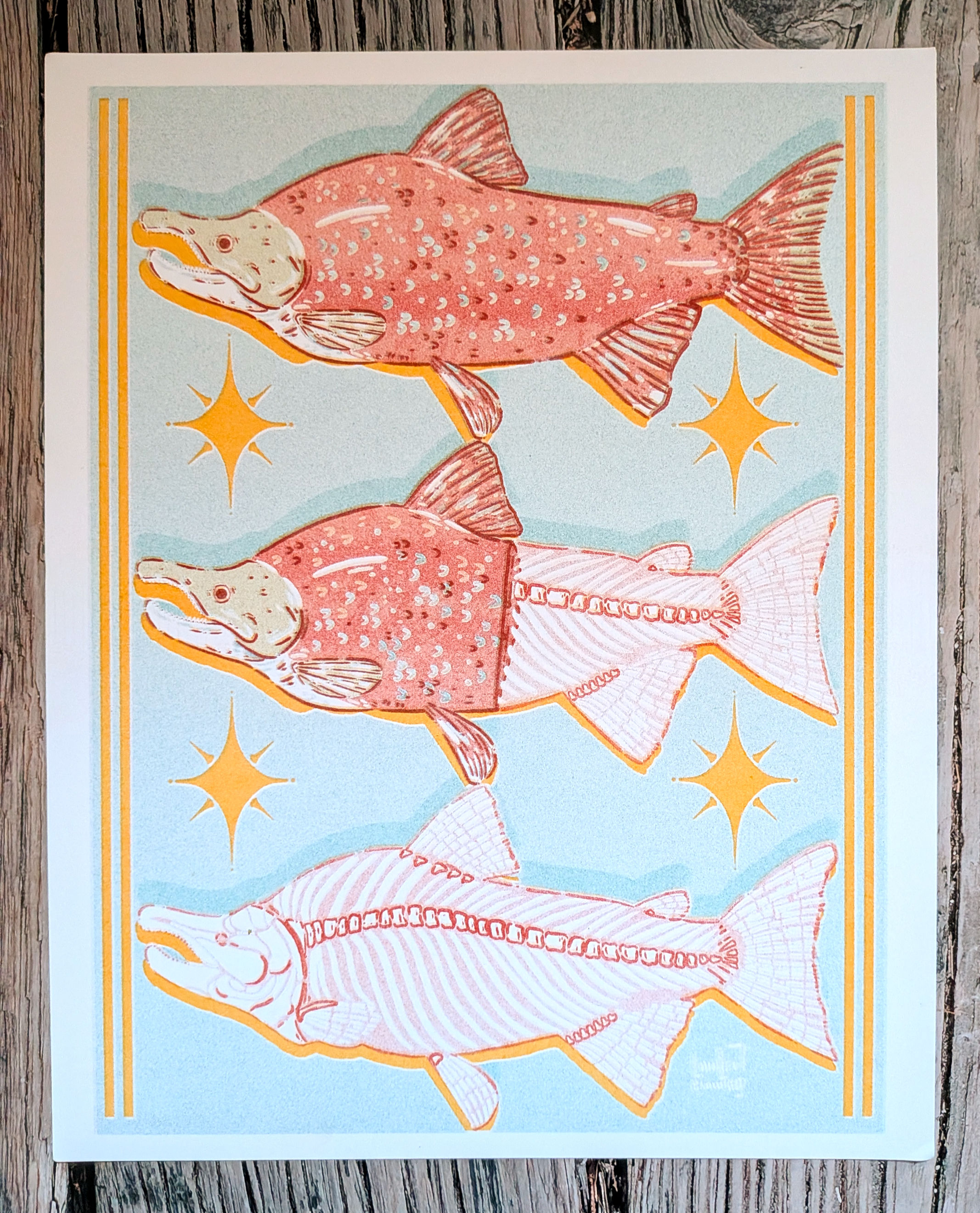 Sockeye - Risograph Print