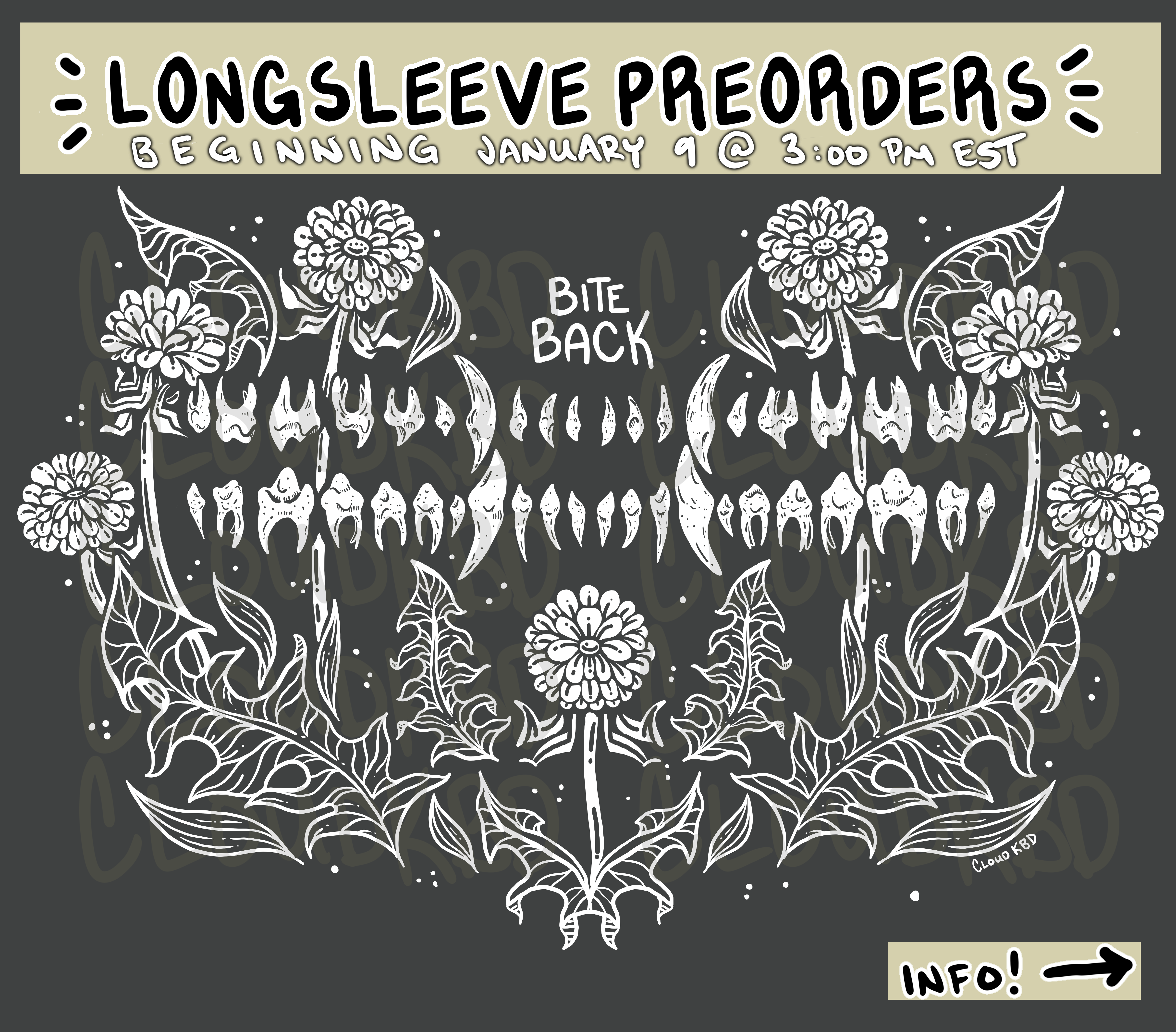 Bite Back Longsleeve Designs - PREORDER