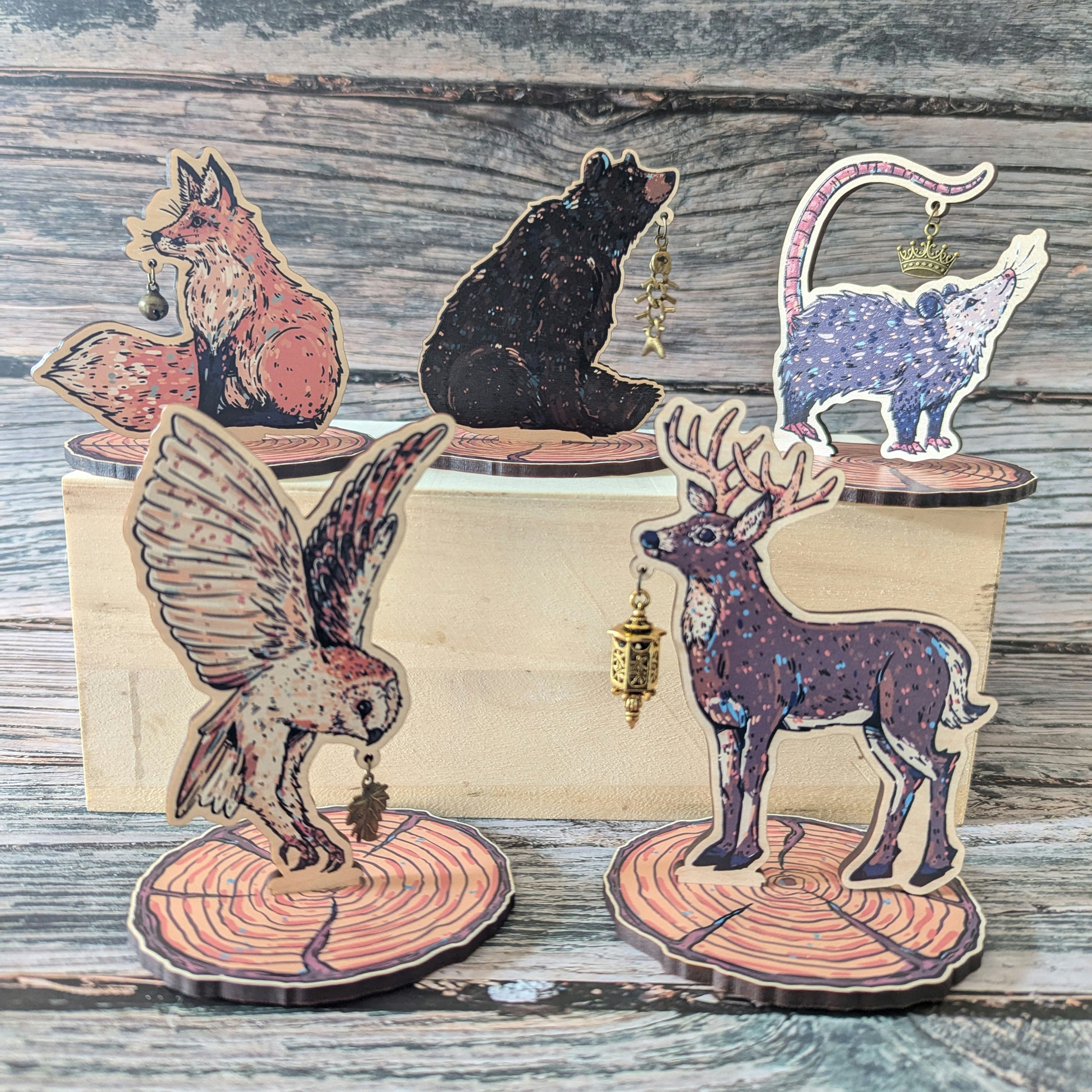 The Woodland Critters - Wooden Standees
