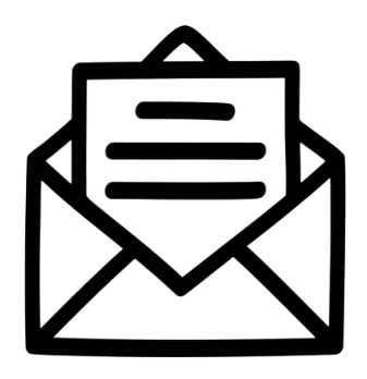 Email contact icon for customer support