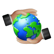 Eco-friendly global shipping and packaging icon