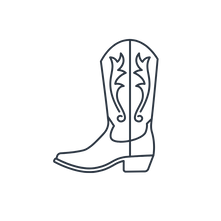 cowboy boot icon