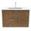 Thumbnail: Deco Weave 1000mm Wall Hung Vanity Unit - Two Drawers in Oak Effect