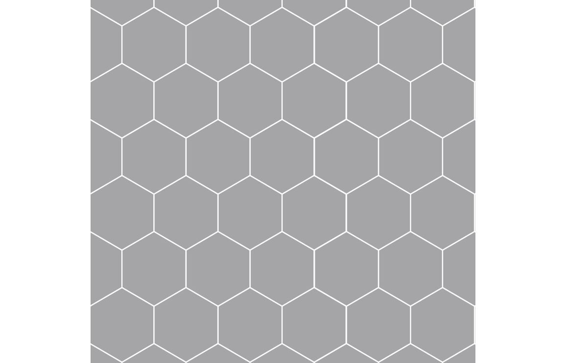 Fibo Urban - Medium Grey (Hexagonal)