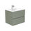 Thumbnail: Serenity 600mm Wall Hung Basin Unit - 2 Drawer - Sage