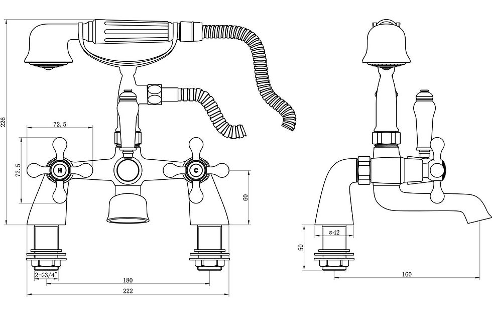 Thumbnail: Salvador Bath/Shower Mixer Tap Specification