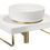 Thumbnail: Abode Tableau/Cava Shelf & Round Basin Set - Chalk White w/Brushed Brass Finishes