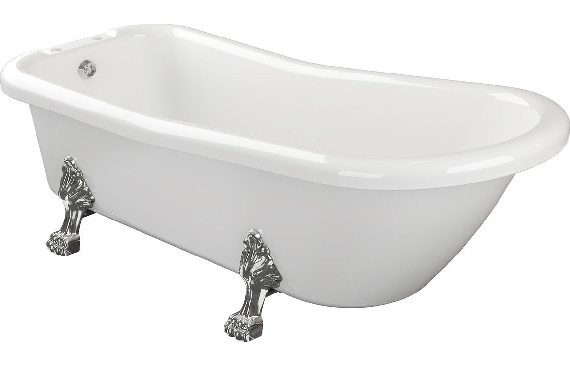 Broadlands Freestanding 1530x670x760mm 2TH Bath w/Feet
