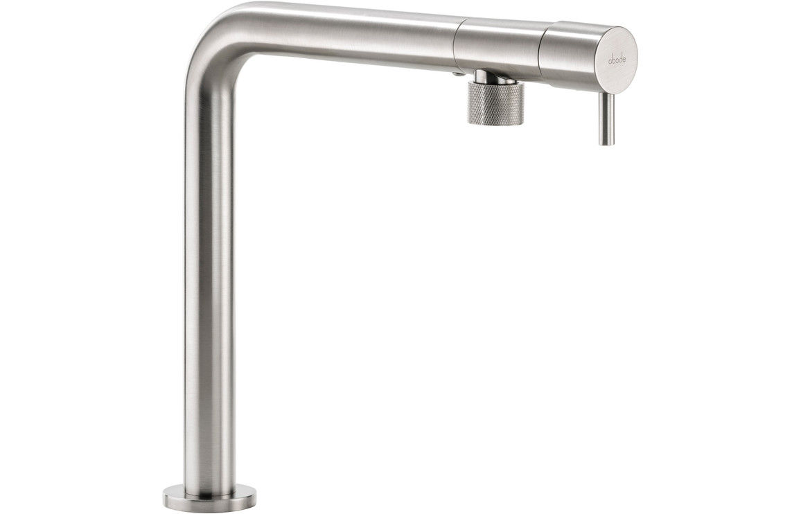 Abode Agilis Single Lever Mixer Kitchen Tap - Brushed Nickel