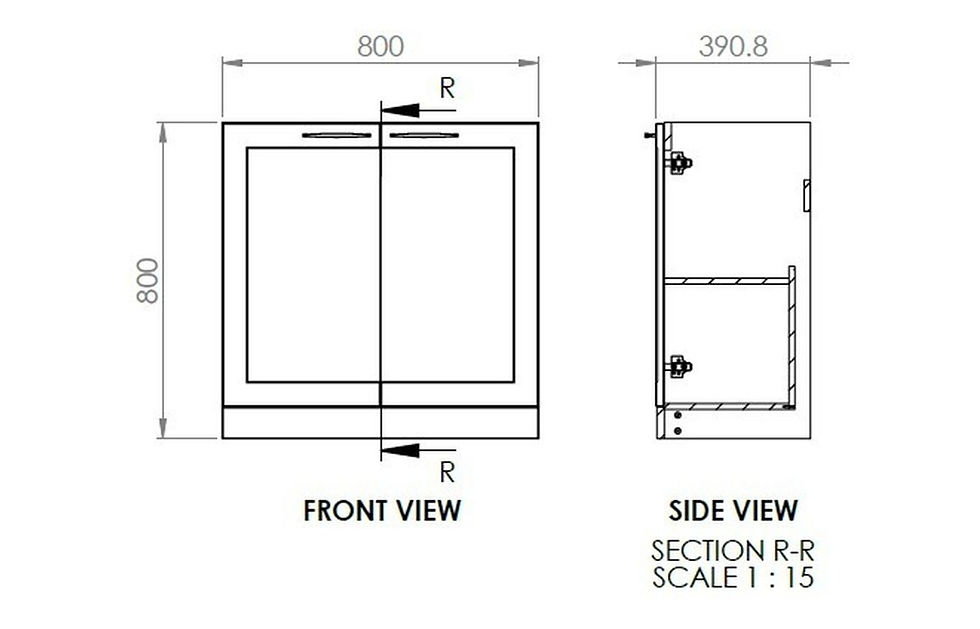 Thumbnail: Metro Floor Standing Vanity Unit Specification
