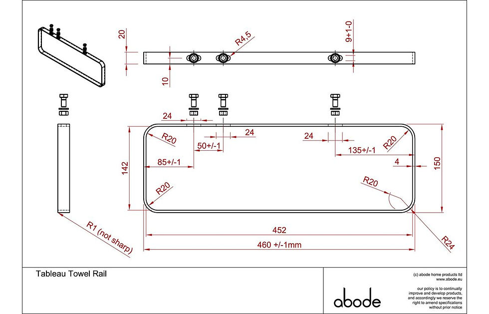 Towel Rail Specification