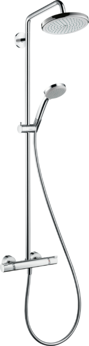 Hansgrohe Croma Showerpipe 220 1jet with thermostatic shower mixer Tap