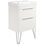 Thumbnail: Deccado Crofton 2 Drawer Vanity Unit 550mm with Ceramic Basin, Chrome Loop Legs and Handles - White Matt