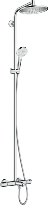 Hansgrohe Crometta S Showerpipe 240 1jet with thermostatic bath mixer
