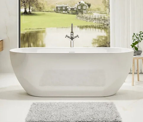 Charlotte Edwards Belgravia Freestanding Bath Gloss White 1200x700x580mm