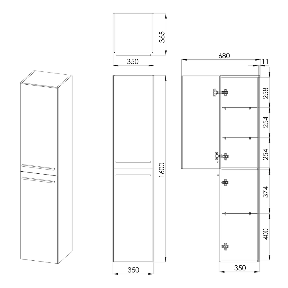 Thumbnail: 2 Door Wall Unit Specification