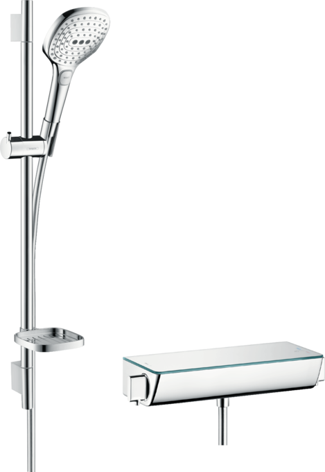 Hansgrohe Ecostat Select Combi Set 650mm with Raindance Select E 120 hand shower