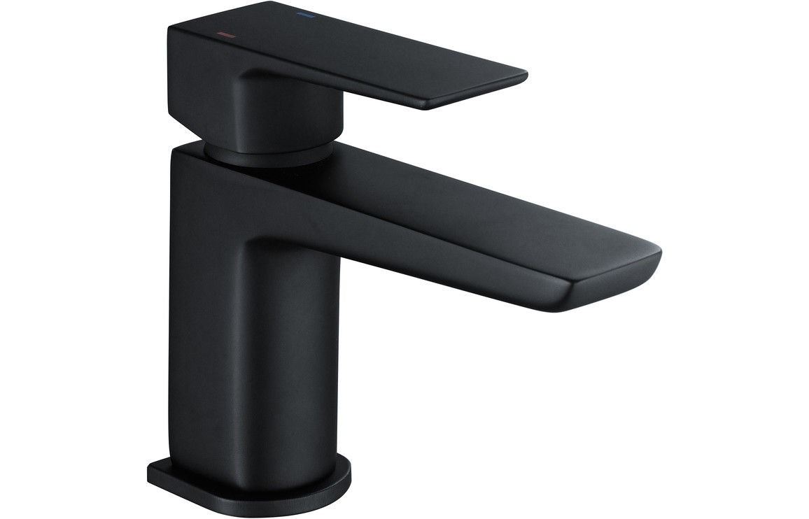Burnie Cloakroom Basin Mixer & Waste - Matt Black