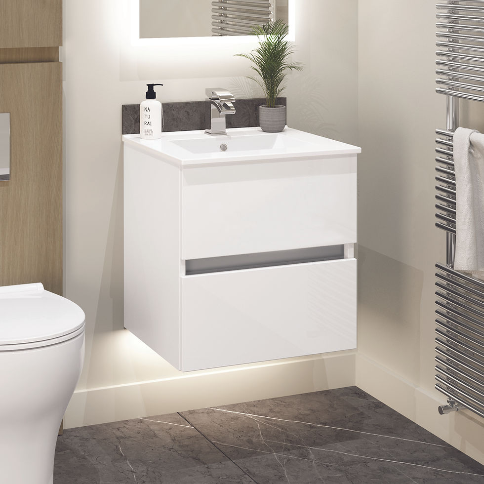 Wall hung basin units